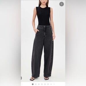 Pistols Lottie high rise relaxed bowed leg size 27 NWT